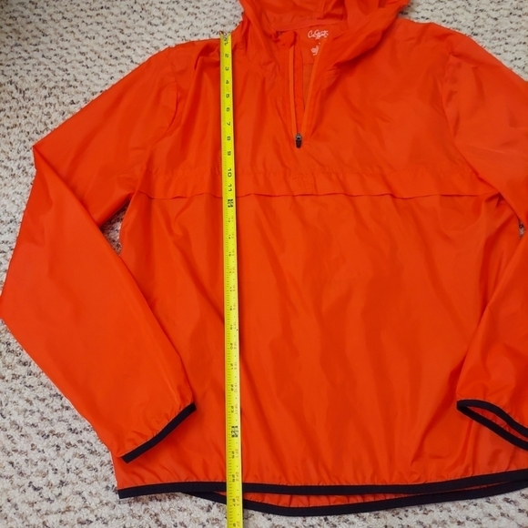 City Streets Windbreaker Orange Outdoors Hunting Sports Athletic Sz XL 1/4 Zip - Picture 4 of 10